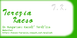 terezia kacso business card